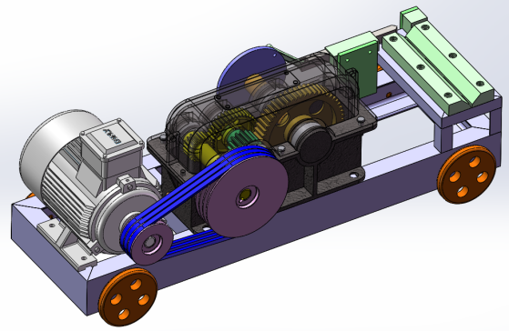 卧式钢筋切割机设计含三维SW模型+二维CAD图纸+说明书